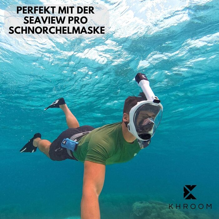 Регульовані короткі ласти Khroom для дорослих, розміри 36-47 Для підводного плавання та плавання - Зроблено в Італії - Преміальні ласти для дайвінгу з сумкою через плече Ласти для плавання, розміри 42-47, сині