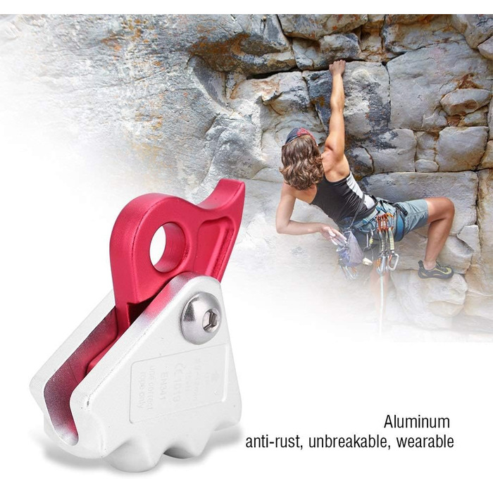 Пристрій для спуску з мотузкою MAGT Climbing Stopper 15KN із самогальмівним зупинником для рятувального мотузкового пристрою діаметром 9-12 мм із кільцем для спуску, альпіністське спорядження