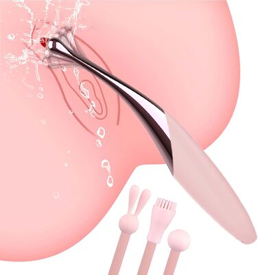 Високочастотний вібратор для точки G, вібратор для клітора, 10 режимів вібрації, 3 змінні вібраційні головки, високочастотний силіконовий вібратор, вібрація для жінок, стимулятор клітора, анальний вібратор