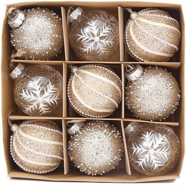 Набір з 9 елегантних різдвяних кульок FlYHIGH