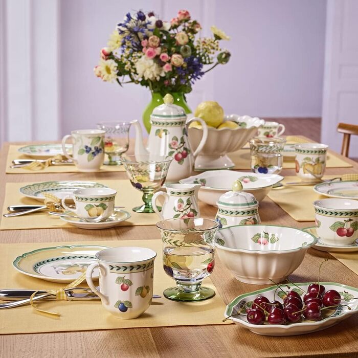 Кавник Villeroy & Boch French Garden Fleurence, 1,25 л, порцеляна преміум-класу, білий/різнокольоровий