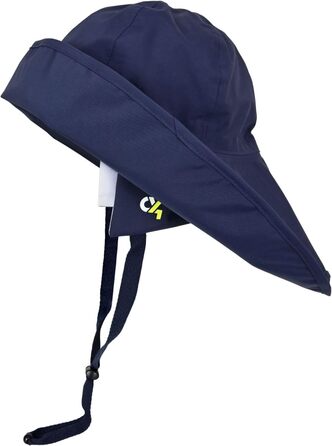 Дощовик crazy4sailing Storm Southwester для чоловіків та жінок водонепроникний вітрильний капелюх з підкладкою та ремінцем на підборідді класичний дощовик з клейкої шкіри для вітрильного спорту, риболовлі та активного відпочинку вітрозахисний та дихаючий,