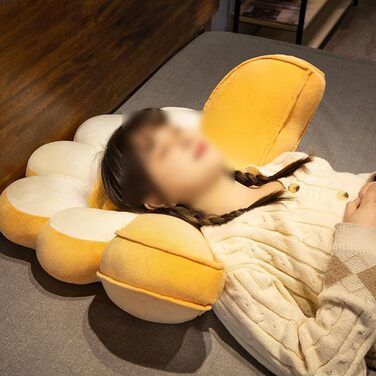 Подушка для читання PERS для дітей та дорослих, плюшева подушка для спини, ергономічна подушка для спини, зручна подушка для підтримки попереку з підлокітником для перегляду телевізора, гри та роботи (розмір 7055 см, колір A) 7055 см A