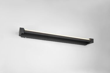 Стільний настінний LED-світильник для ванної кімнати Trio Leuchten Fabrizio 284779132, чорний матовий алюміній, 15.5 Вт, регульована колірна температура та диммер, ширина 80 см