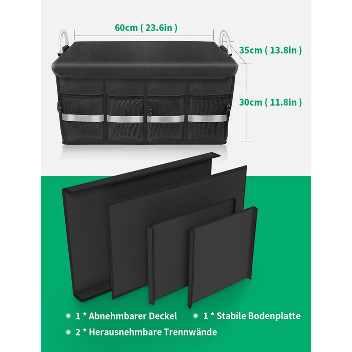 Сумка для багажника Організатор для багажника з кришкою Автомобільний багажник Організатор для багажника Автомобільна сумка Автомо