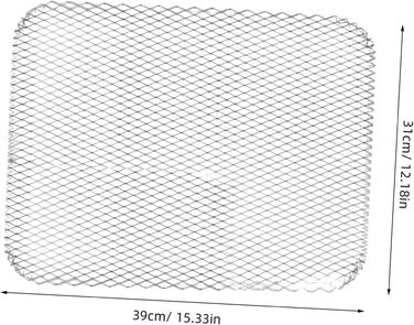 Портативний алюмінієвий захисний гриль для барбекю - Одноразова решітка для барбекю на вугіллі та приготування їжі на відкритому повітрі - Ідеально підходить для барбекю та кемпінгу вдома - Міцний та простий у використанні