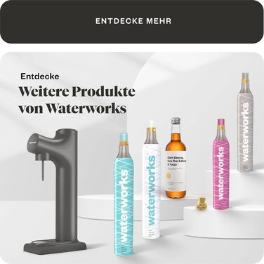 Водопровідна чорна 3 x CO2 циліндр I підходить для виробників газованої води Aarke, Grohe Blue і Brita I для заповнення до 60 л