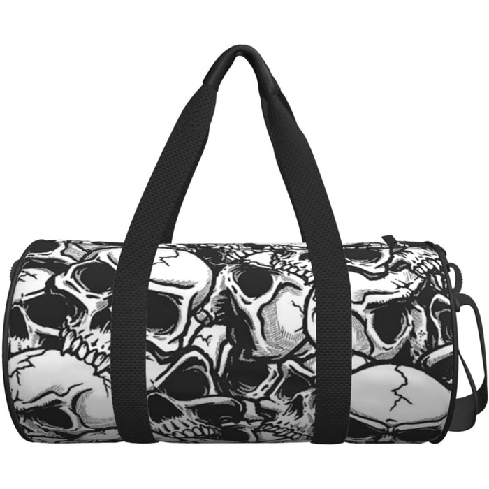 Спортивна дорожня сумка з дизайном черепа, унісекс, велика сумка для подорожей та спорту