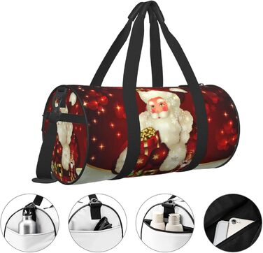Яскрава дорожня сумка з написом З Різдвом, спортивна сумка для чоловіків та жінок, сумка-мішок, спортивна сумка
