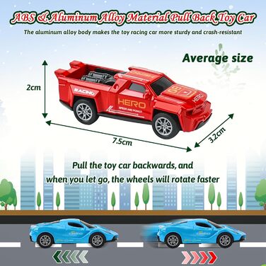 Адвент-календар Goffii Pull Back Car Toy, 16 інерційних машинок