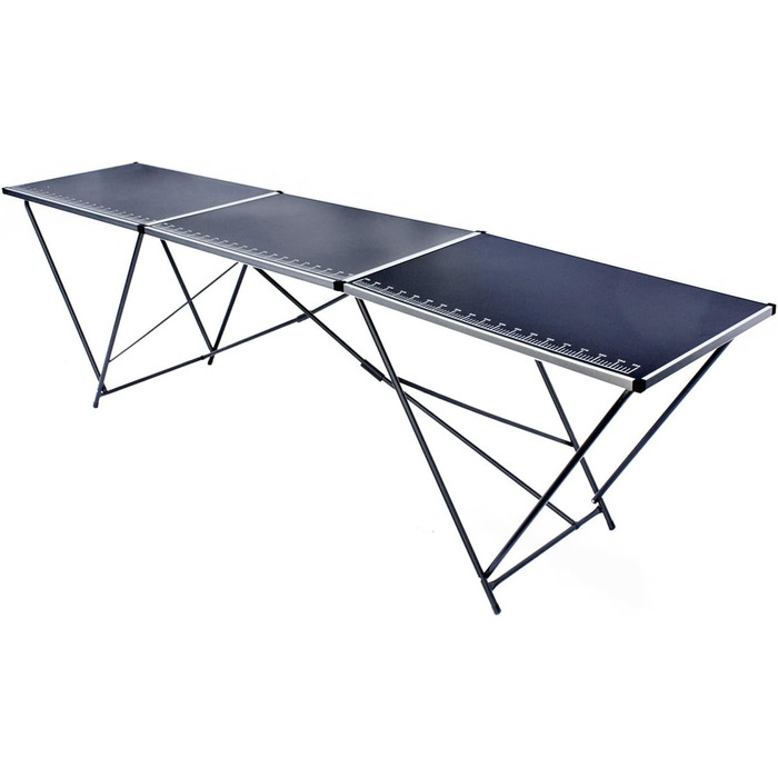 Складаний багатофункціональний стіл, багатоцільовий стіл, кемпінговий стіл, розкладний стіл, ринковий стіл, професійний стіл для обклеювання шпалерами, бічний столик для кемпінгу в саду, для фестивалів, ринків тощо (професійний стіл для обклеювання шпалер