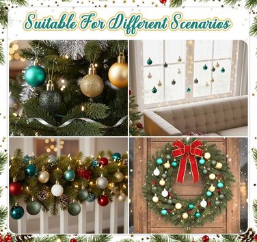 Набір з 49 предметів ялинкових прикрас Agoer