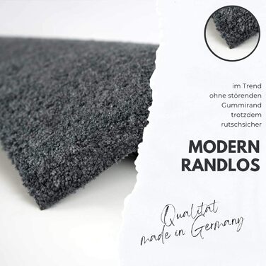 Килимок для дверей Salonloewe, що миється, місце для взуття, антрацит, 30 x 100 см, килимок для входу, доріжка, вузький, однотонний, килимок для очищення, антрацит, 30 x 100 см (прямокутний)