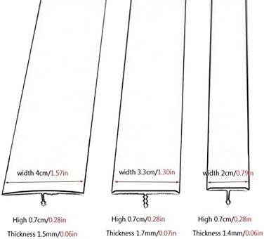 Внутрішня перехідна смуга для підлоги з алюмінієвого сплаву, Т-подібна смуга для підключення підлоги, смуга краю килима, 90 см (колір чорний, розмір ширина 4 см) Ширина Blak 4 см/1,57 дюйма