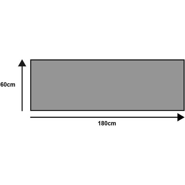 Килимок для дверей Le Citron, що миється та сушиться, 60 x 180 см, для використання всередині та зовні приміщень, можна прати, 60 x 180 см (прямокутний)