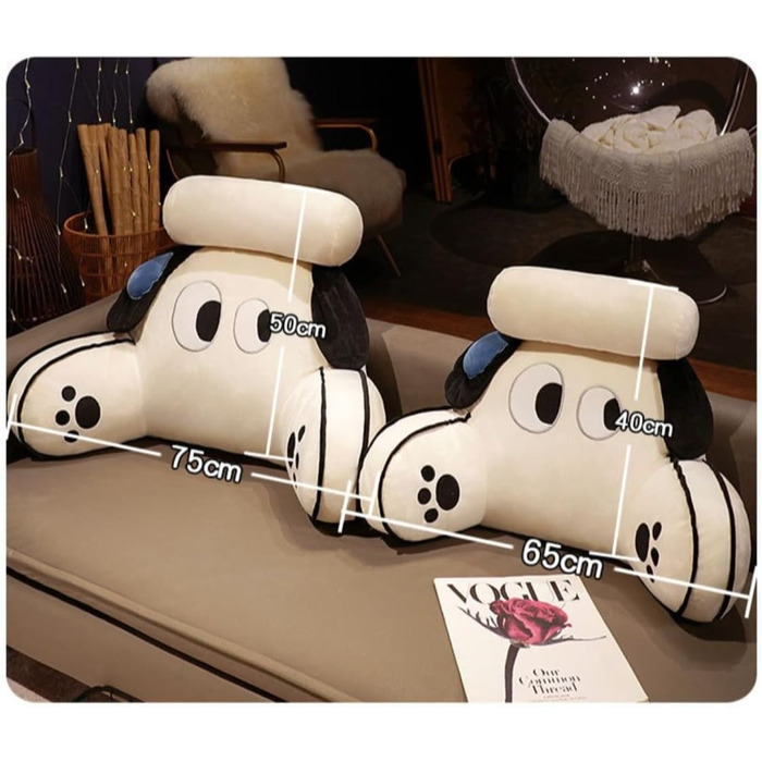 Подушка для читання, м&39яка плюшева подушка для спини, ліжко, мила подушка для читання з тваринами для дітей та дорослих, багатофункціональна подушка для спинки дивана, ігрова, телевізійна, розслаблюючі подарунки (стиль 4 65x40 см)