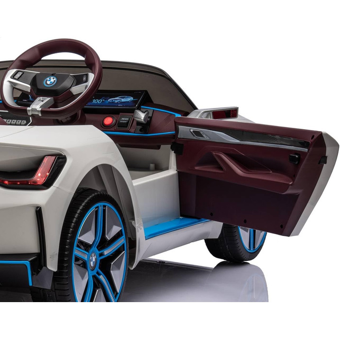 Електричний дитячий автомобіль, дизайн як у BMW i4 - ліцензований - акумулятор 12V7A, 2 двигуни - пульт дистанційного керування 2.