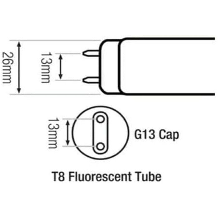 Люмінесцентна лампа TL-D 58 Watt 840 10 шт. - Philips