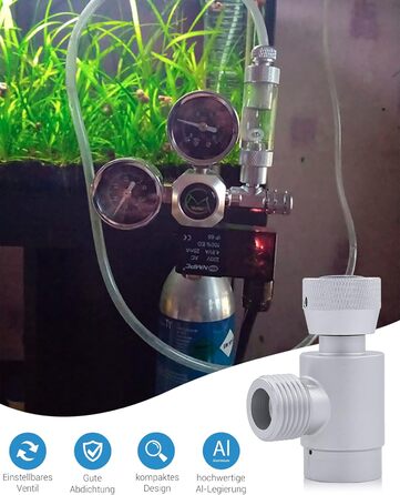 Адаптер циліндра CO2 NICREW, саморобний регулятор пивної кеги TR21.4 до W21.8, аксесуари для резервуара з вуглекислим газом CO2 для машини виробника газованої води