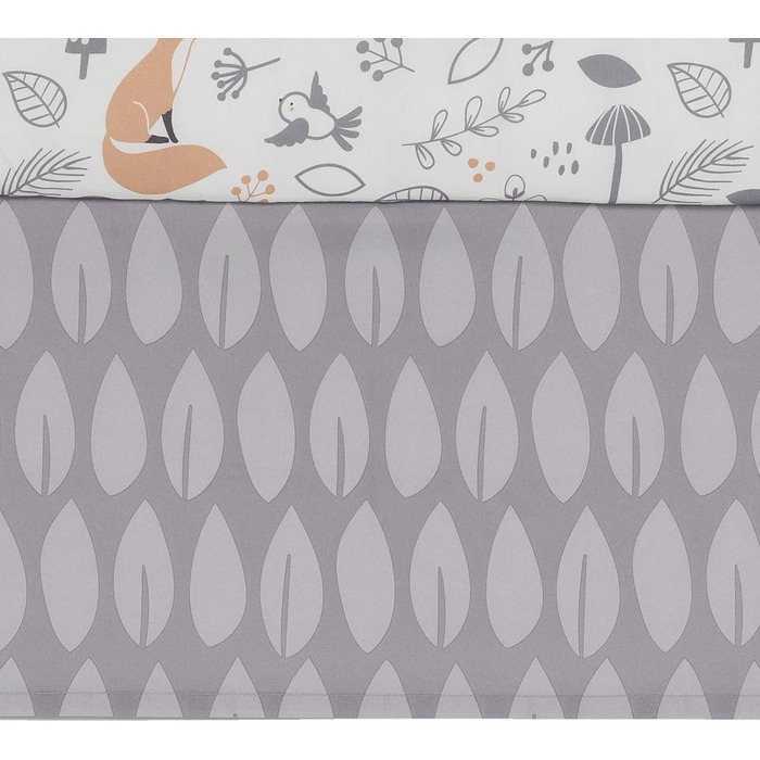 Комплект постільної білизни в дитяче ліжечко Bedtime Originals Deer Park 3-спальний, сірий, тварини, ліс