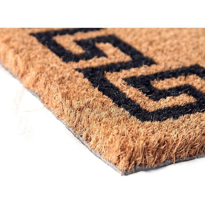 Кокосовий килимок преміум-класу Coco&Coir Кокосовий килимок з нековзним ПВХ Килимок для вхідних зон Для використання всередині та зовні приміщень 45 x 75 см