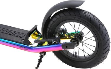 Дитячий педальний самокат від 7 років City Kick Scooter Повітряні шини регульовані по висоті 12-дюймовий хром нового покоління