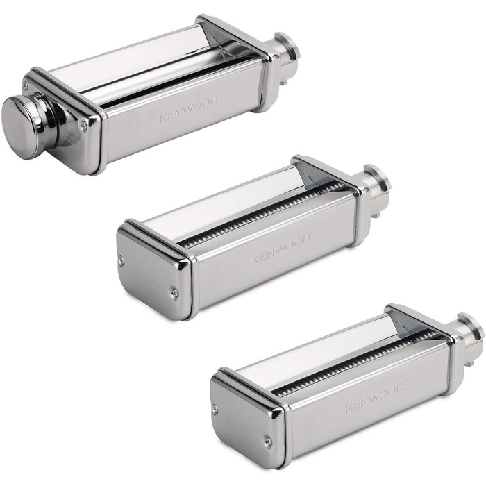 Кухонний комбайн Kenwood Titanium Chef Patissier XL KWL90.034SI (1400 Вт) з набором для кондитерів (4 предмети), сріблястий набір для приготування пасти MAX980ME з нержавіючої сталі