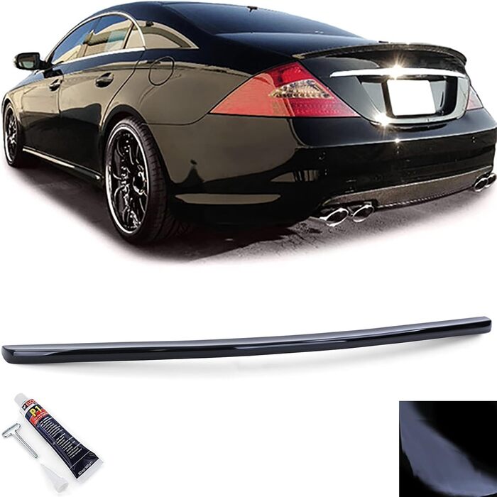 Спортивний задній спойлер Lip Black Gloss для Mercedes CLS C219 04-10