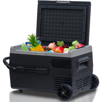 Електричний компресорний холодильник, автомобільний холодильник 50 літрів, 12/24/230 В, міні-холодильник для автомобіля, вантажівк