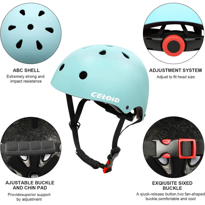 Дитячий велосипедний шолом CELOID, дитячі шоломи для скейтборду для дітей віком 3-5-8-10-16 років хлопчики дівчатка, регульований