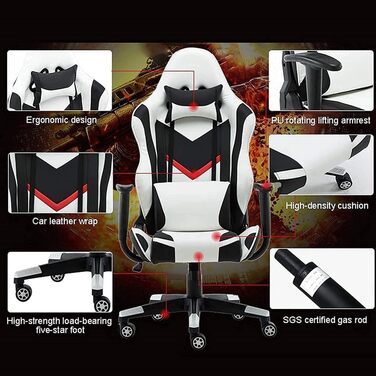 Ігрове крісло, комп&39ютерне крісло, крісло для дому, обертове офісне крісло, ігрове та кіберспортивне крісло