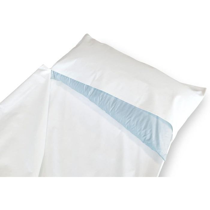 Дорожній спальний мішок Softsan Protect для алергіків з Evolon, 80x180 см, БЕЗ наповнювача, чохол/захист від кліщів для подорожей, спальний мішок, стійкий до кліщів, для алергіків, спальний мішок від алергії 80x180 см без наповнювача