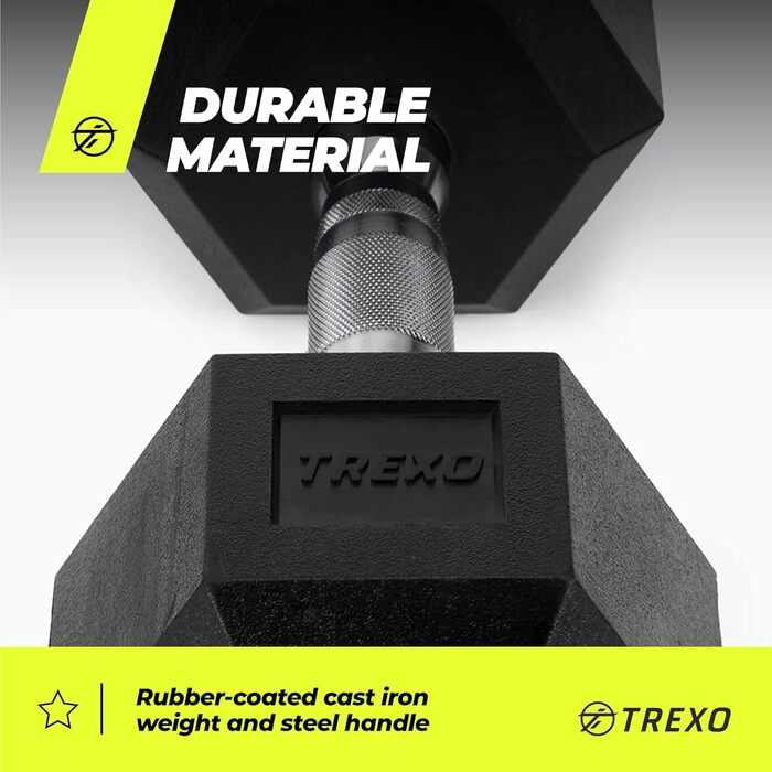 Гантель TREXO 12,5 кг (шестигранна)