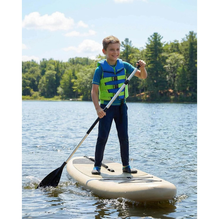 Рятувальний жилет Owntop для підлітків та дітей, регульований рятувальний жилет з потрійними ременями безпеки, легкий рятувальний жилет для каякінгу, плавання, риболовлі, жилет для підводного плавання, синій, розмір M