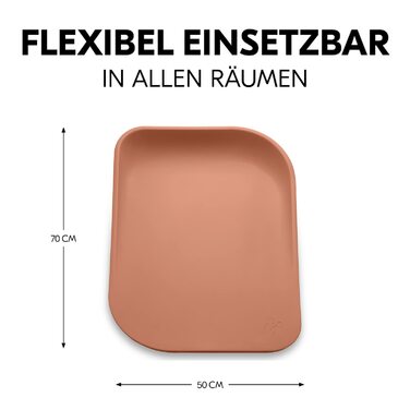 Пеленальний килимок Change N Clean, клиновий пеленальний килимок 50 x70 см, пеленальний килимок без шкідливих речовин, миється, гі
