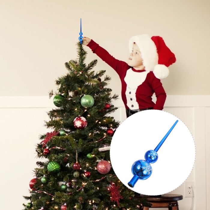 Різдвяна верхівка для ялинки 28 см IMIKEYA