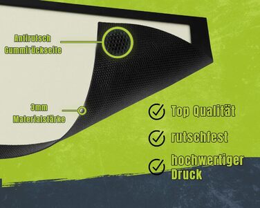 Кумедний килимок OM3 з написом Ласкаво просимо було б перебільшенням, але гаразд. - нековзний та миється - 60x40 см