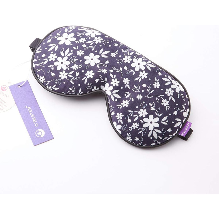 Маска для сну O'Bester, натуральний шовк, зручна і надзвичайно м'яка маска для очей з регульованим ремінцем, найкращий засіб для с