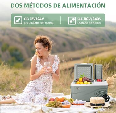 Портативний електричний холодильник з двома зонами, портативний, для автомобіля 25L-Single Control
