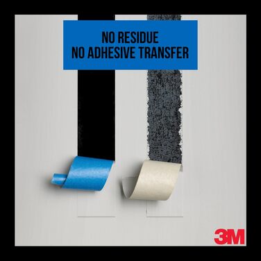 Професійна малярська стрічка 3M 2090, універсальна для поверхонь, промоупаковка 21 рулони (48 мм x 50 м) - стійка до ультрафіолету, водостійка, для внутрішнього та зовнішнього фарбування та декорування (упаковка з 2 шт.) синя 48 мм x 50 мм (упаковка з 2 ш