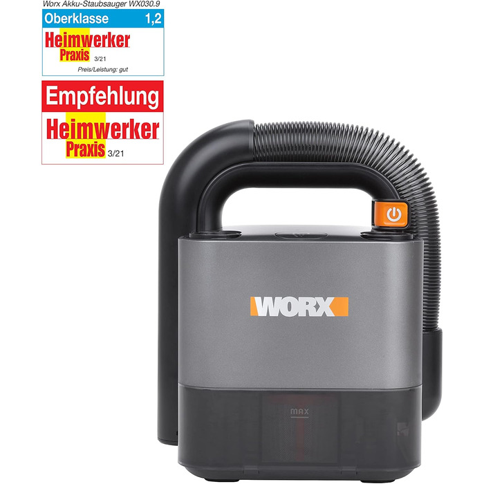 Акумуляторний пилосос WORX WX030.9 Max 20V (без акумулятора та зарядного пристрою)