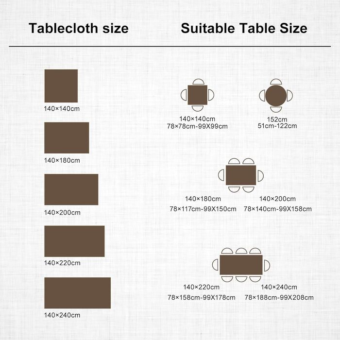 Миється Водонепроникна Скатертина Бавовняна Прямокутна Скатертина Елегантна скатертина з льону 140х180 см для домашньої кухні Обід