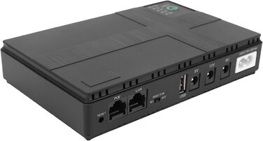 Міні-UPS резервне живлення, безперебійне живлення з акумулятором 8800 мАг та інтелектуальним захистом для роутерів, модемів, камер відеоспостереження, смартфонів (EU-штекер)