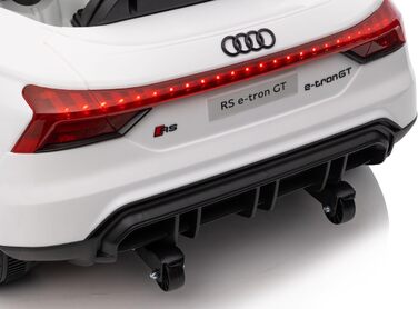 Дитячий автомобіль - Електромобіль Audi RS E-Tron - ліцензійний - акумулятор 12V7AH та 4 двигуни - 2,4Ghz MP3 шкіра Єва (Біла) Біл