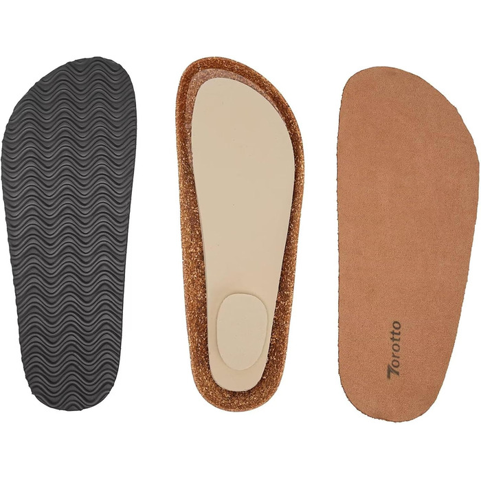 Жіночі шльопанці Torotto Thong, капці, спортивні сандалі з корковою устілкою та регульованим ремінцем, розмір 40 EU, чорні