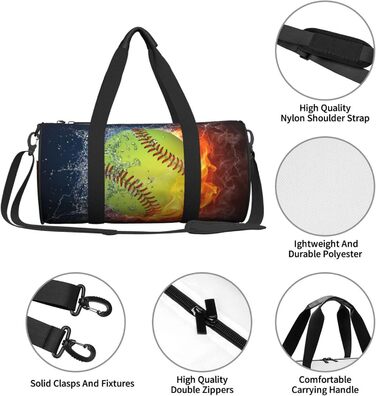 Дорожня сумка з малюнком стрекози, кругла, великої місткості, легка та міцна, чудовий подарунок для піших прогулянок, відпустки, ділових поїздок та іншого, колір мякої кулі, універсальний розмір