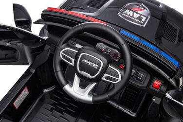 Дитячий транспортний засіб - електромобіль Dodge поліцейський ліцензійний - акумулятор 12В, 2 двигуни - пульт дистанційного керува