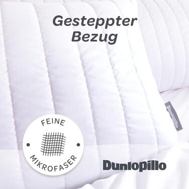 Подушка Dunlopillo 40x80 - Преміальна подушка для сну Сертифікована подушка Oeko-Tex для алергіків Ідеальна подушка для ліжка Подушка, подушка для голови, подушка для ліжка 40 x 80 см Подушка для сну