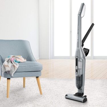 Акумуляторний пилосос Bosch Flexxo 2in1 Series 4 BCH3P210, акумуляторний вертикальний пилосос, без мішка, висока потужність всмокт