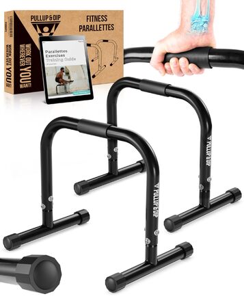 Фітнес-паралети для підтягувань та віджимань, міні-сталеві грифи середнього розміру, грифи для стійки на руках з надзвичайно широким хватом для калістеніки, гімнастики та спортивної гімнастики, для занять у приміщенні та на вулиці